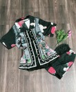 Bộ ngủ Pyjama tay ngắn quần ngắn lụa satin
