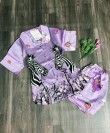Bộ ngủ Pyjama tay ngắn quần ngắn lụa satin