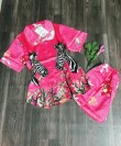 Bộ ngủ Pyjama tay ngắn quần ngắn lụa satin