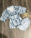 Bộ ngủ Pyjama tay ngắn lụa satin