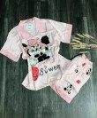 Bộ ngủ Pyjama tay ngắn lụa satin